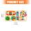 Educational Wooden Busy Game Board With Multiple Rattles For 4