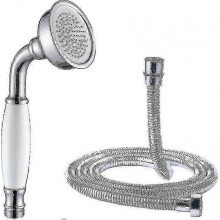 Classic Telephone Style Handheld Shower Head, Retro Ceramic Handle with 1.5m Hose