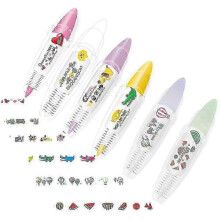 6pcs DIY Cute Animals Press-Type Decorative Pen, Lace Correction Tape 2025