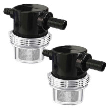 Filtro per pompa dell'acqua da 1/2" per raccordo tubo flessibile da 3/8", 12V DC 80 PSI per camper e roulotte.