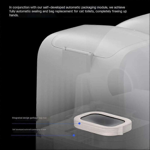Petkit Refillable Ring Trash Bags Box, Automatic Cat Litter Bin 2