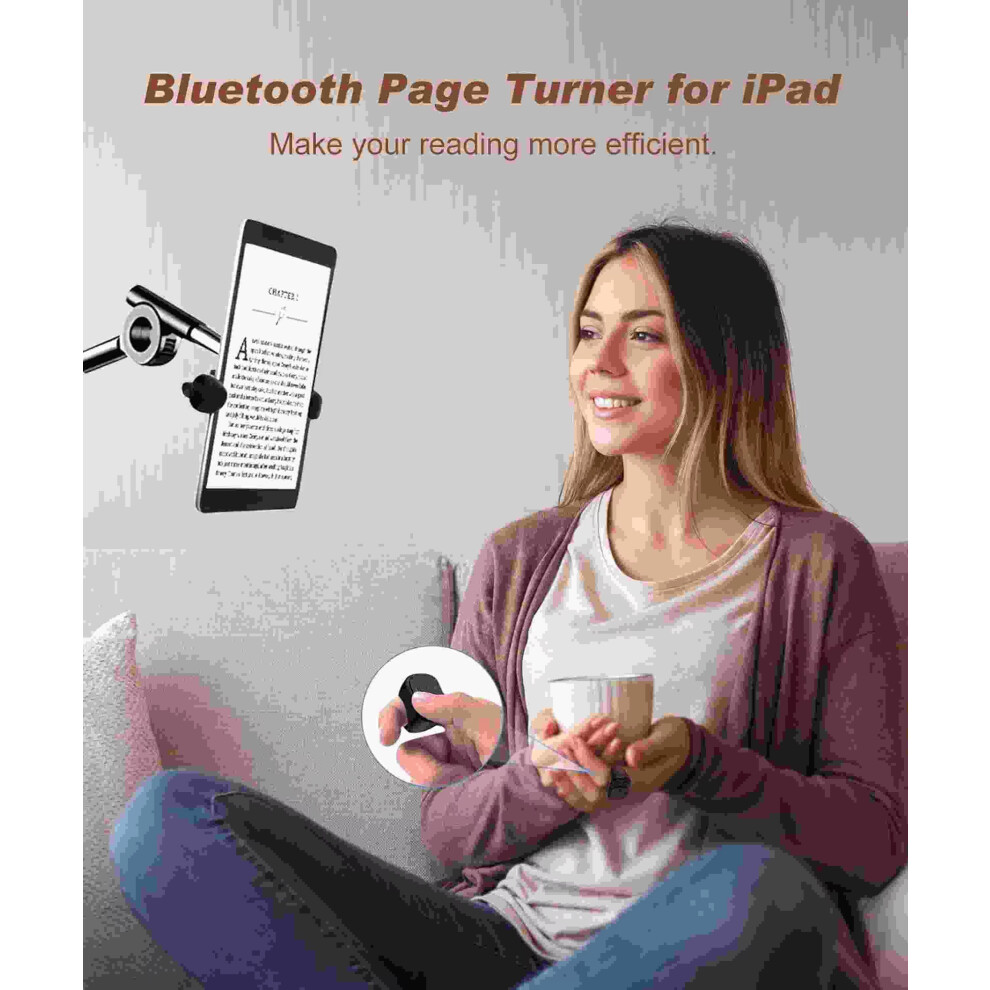 Tiktok Scrolling Ring Tiktok Remote Control Is Suitable For Iphone, Ipad Bluetooth Page Turning Ring Roller (White) White