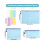 20 Pack A4 A5 A6 Document Bags, Plastic Zipper File Folders Mesh Pouch 5