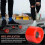 4-Pack 70mm 78A Longboard Wheels with ABEC-9 Bearings, Red 3