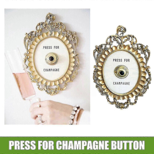 European Retro Ring Mini Press Champagne Button Doorbell 1