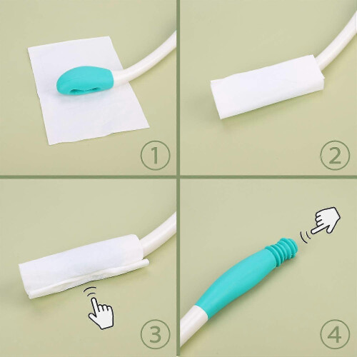 Long Handle Toilet Paper Aid for Elderly, Disabled, Pregnant 1