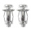 15pcs M4-M8 Stainless Steel Petal Lock Nuts 2