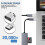 USB C to USB Adapter 3-Pack, USB A to C & C to A, Silver 3