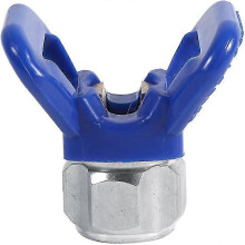 Airless verfspuitpistool, platte spuitmond, zittingbeschermer, universeel gereedschap (blauw)