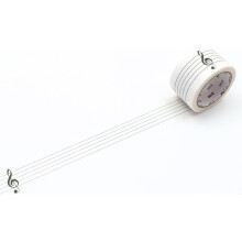 MT Masking Tape Musical Staff and Treble Clef