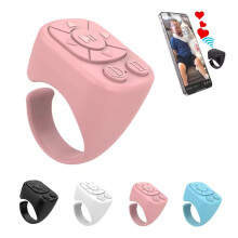 Tiktok Scrolling Ring Tiktok Remote Control Is Suitable for Iphone, iPad Bluetooth Page Turning Ring Roller Blue