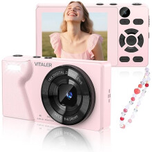 Digital Camera 4K 64MP Compact Camera with Dual Lens,2000mAh Battery,2.8" IPS Screen, Zinc Alloy Shell and 18X Digital Zoom Auto-Focus Small Camera