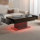 Black Led Coffee Table with 2 Storage Drawers 1