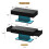 Black Led Coffee Table with 2 Storage Drawers 2