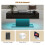 Black Led Coffee Table with 2 Storage Drawers 3