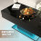 Black Led Coffee Table with 2 Storage Drawers 6