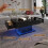 Black Led Coffee Table with 2 Storage Drawers 7