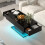 Black Led Coffee Table with 2 Storage Drawers 9