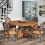 Tribesigns Tribesigns Round Dining Table, 120 cm Kitchen Table for 4 People,Brown 4