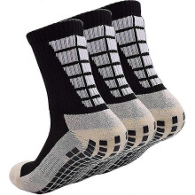 3 pares de calcetines antideslizantes para hospital, calcetines antideslizantes tipo pantufla con agarre, compatibles con adultos, hombres,