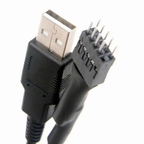 Cable con conector USB macho de 9 pines a conector USB tipo A macho. 1
