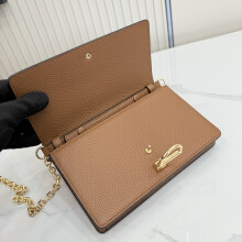 Gucci Brown Leather Clutch 855654 20×12×3.5cm