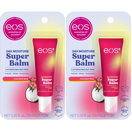 eos Super Balm- Coconut Milk, 0.35 fl oz 2-Pack