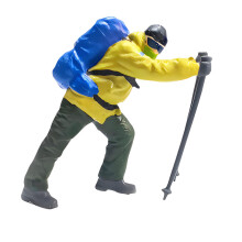 Realistic Hiking People Figure Model for-Ice Walking