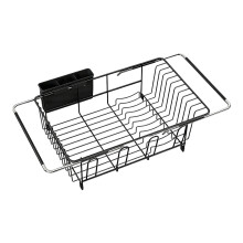 Spacious Kitchen Tool Dryer Rack With Detachable-Black