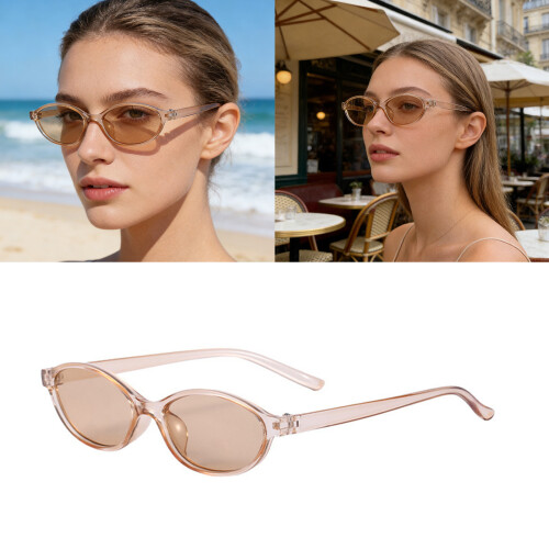 Modern Oval Design Sunglasses Lightweight PC Frame Sun-G 2