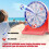 Durable PVC Inflatable Floating Throwing Dart Board With Air 2