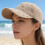 Comfortable Women Baseball Cap with Hard Shell and-Beige 7