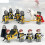 Medieval Soldier Minifigure with Multiple Military Weapons Accessories 1