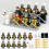 Medieval Soldier Minifigure with Multiple Military Weapons Accessories 3