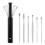 Pack Push-Pull Cylinder Storage Ear Scoop Set, Specification: 6 PCS/Set Black 1