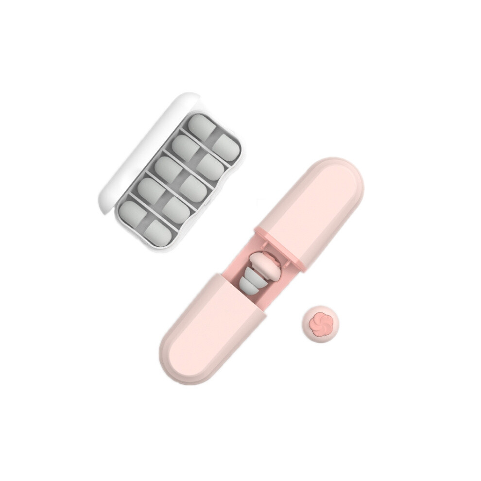 Pink Sound Insulation And Noise Reduction Sleep Earplugs(Pink)