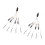 2Pcs High Efficiency Umbrella Fishing Lures-yellow net pattern 1