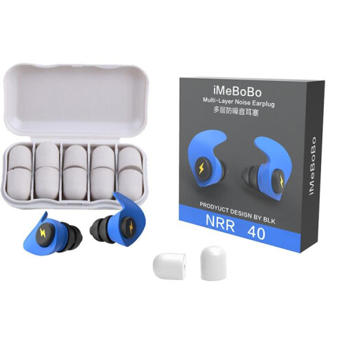 Tappi per le orecchie antirumore per dormire (blu) 1