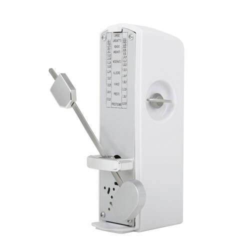 Miniature Mechanical Metronome For Musicians With-White