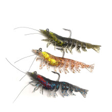 Soft Fishing Lures Shrimp 12G 3PCS - TPE Soft Bait Combo Kit