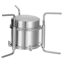 Réchaud Pliant Portable Cuisine De Plein Air Argenté