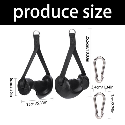 Poignées d'exercice ergonomiques, 2 pièces, bandes de 2