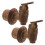 2Pièces Robinet Pour Vin Marron Effet Grain De Bois 1