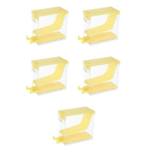 5Pcs Airtight Press Cotton Roll Dispenser Plastic Storage Box