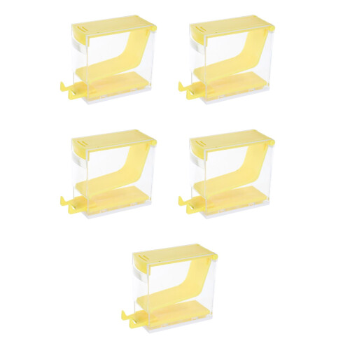 5Pcs Airtight Press Cotton Roll Dispenser Plastic Storage Box