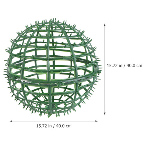 Armature Balle Fleurs Plastique Vert Pour Ornements 1