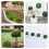 Armature Balle Fleurs Plastique Vert Pour Ornements 4