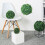 Armature Balle Fleurs Plastique Vert Pour Ornements 8
