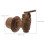 2Pièces Robinet Pour Vin Marron Effet Grain De Bois 2
