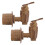 2Pièces Robinet Pour Vin Marron Effet Grain De Bois 6